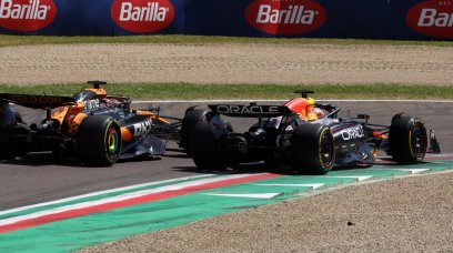 Verstappen Piastri race start Imola