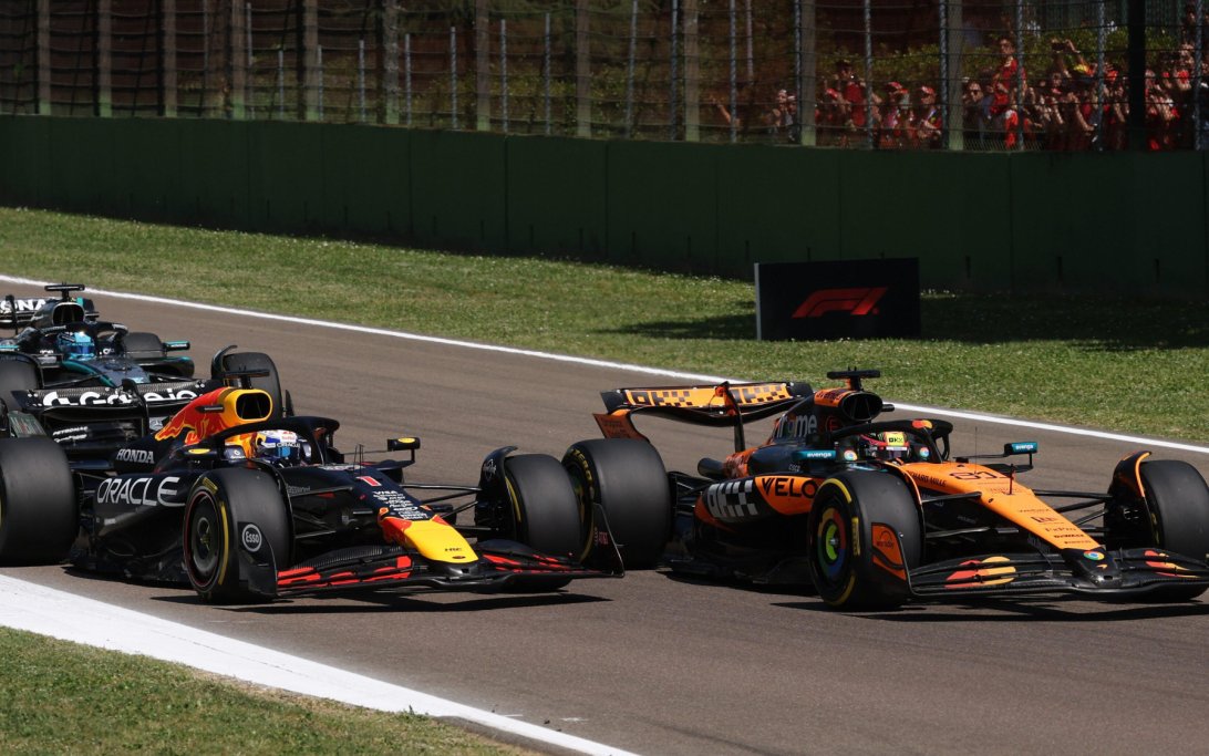 Verstappen Piastri race start Imola