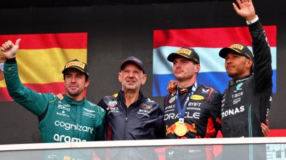 Verstappen Alonso Hamilton podium