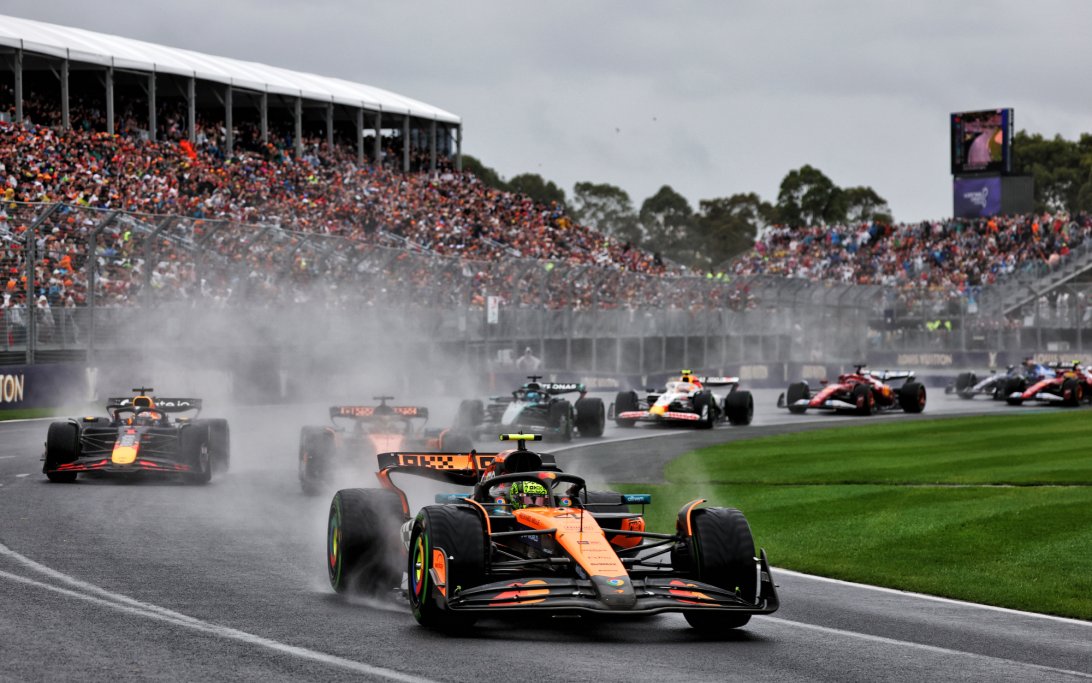 Norris Australia race wet