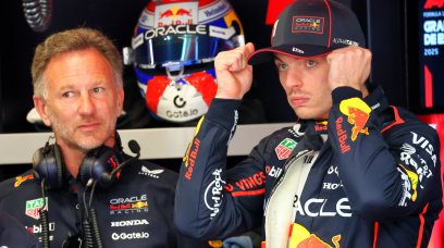 Verstappen Horner Spain FP3