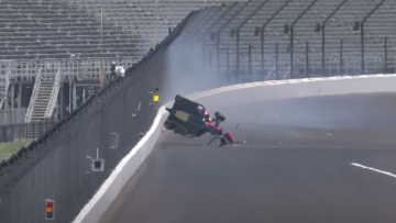 Scary airborne accident ahead of Indy 500 qualifying